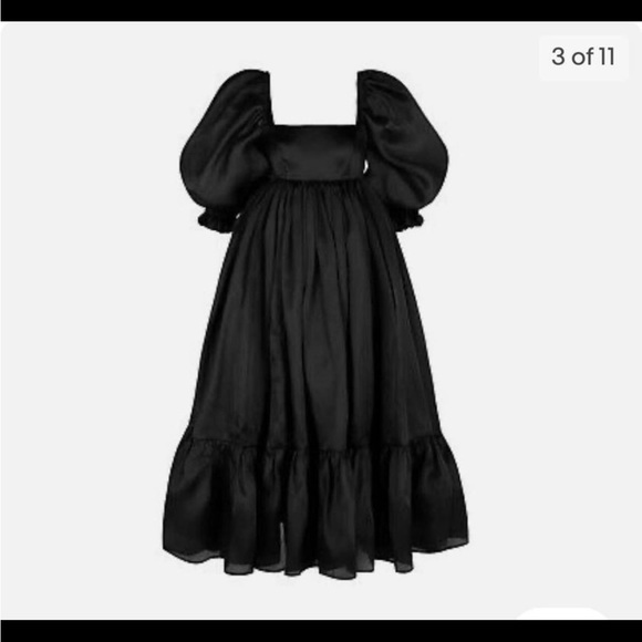 Selkie Real Silk Caviar French Puff Gown - Picture 4 of 4